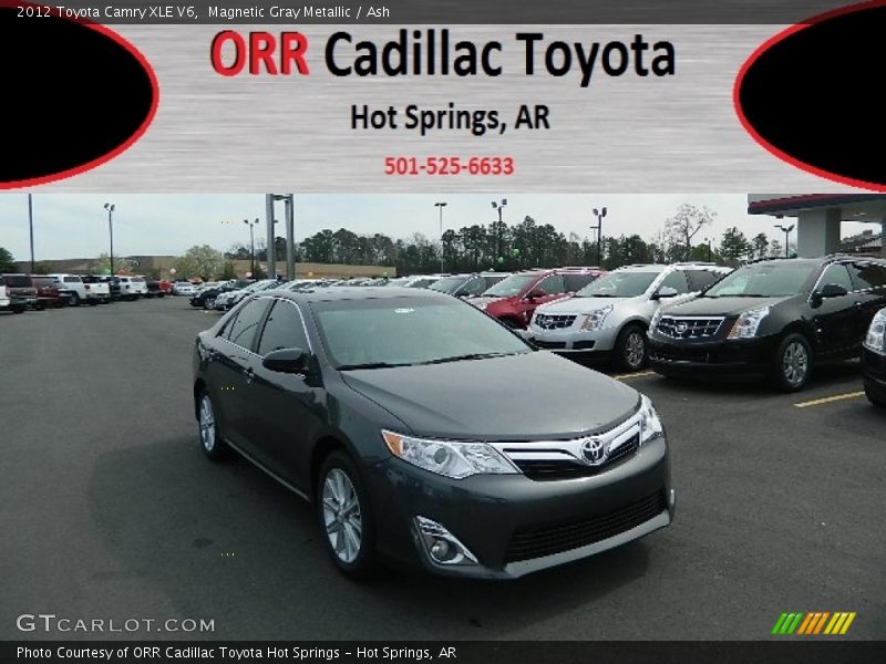 Magnetic Gray Metallic / Ash 2012 Toyota Camry XLE V6