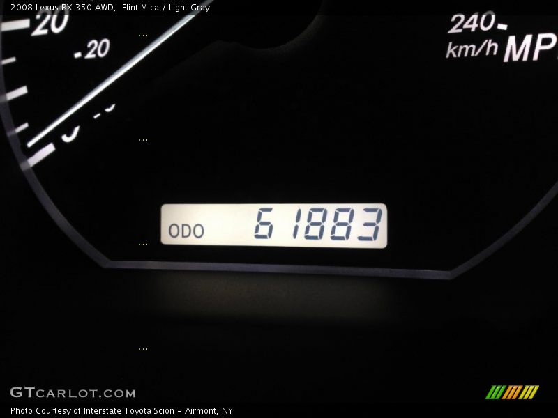 Flint Mica / Light Gray 2008 Lexus RX 350 AWD