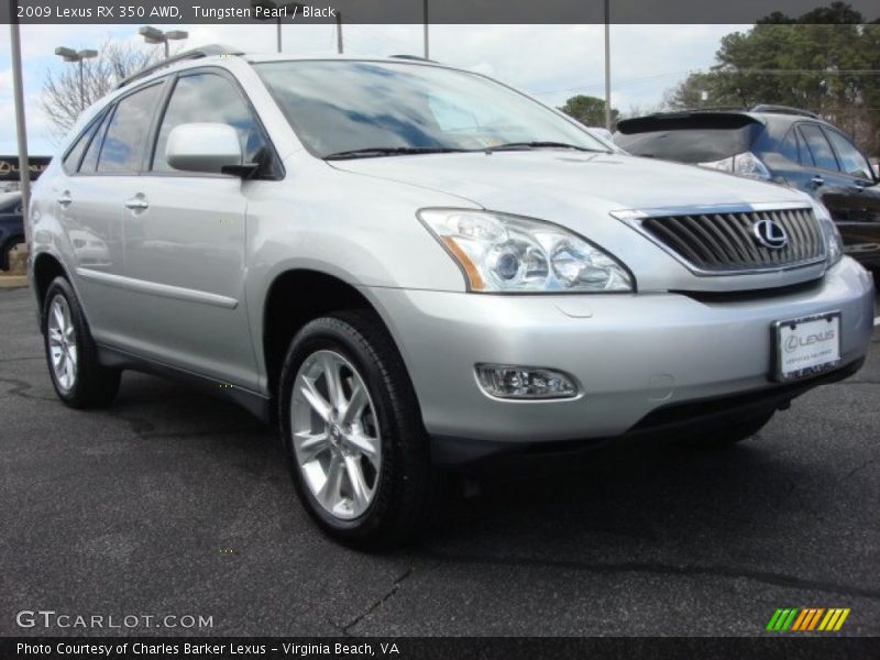 Tungsten Pearl / Black 2009 Lexus RX 350 AWD
