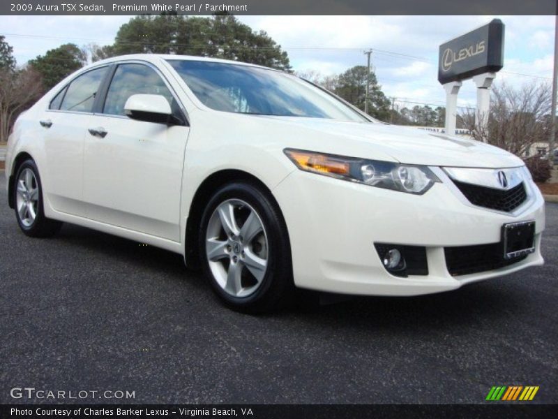 Premium White Pearl / Parchment 2009 Acura TSX Sedan
