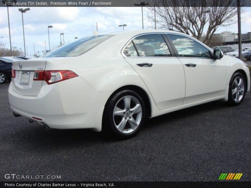 Premium White Pearl / Parchment 2009 Acura TSX Sedan