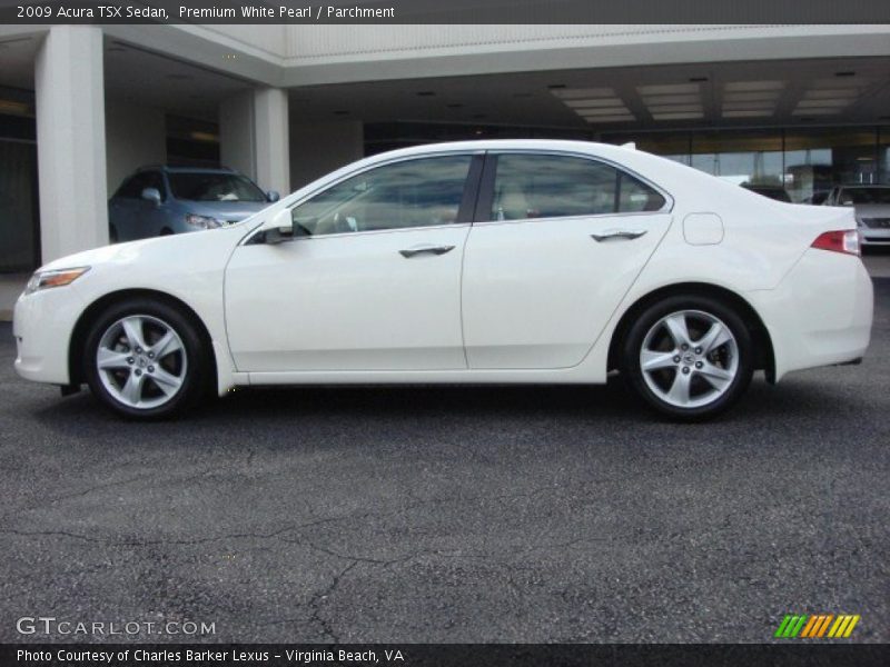 Premium White Pearl / Parchment 2009 Acura TSX Sedan