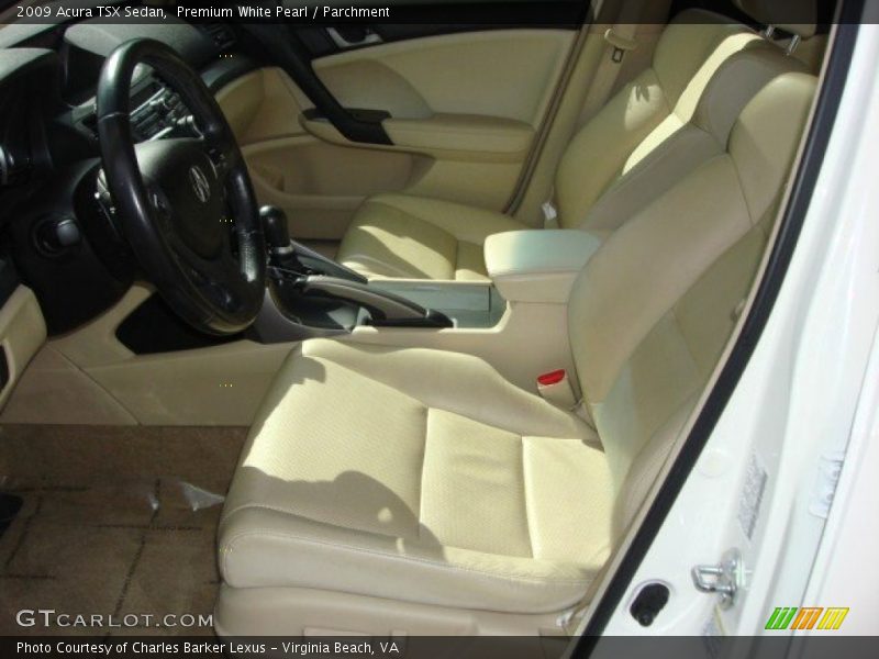 Premium White Pearl / Parchment 2009 Acura TSX Sedan