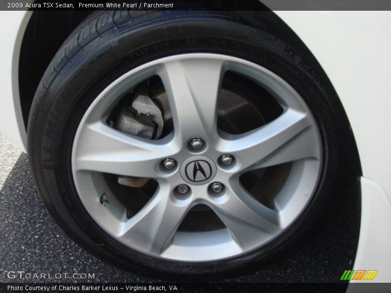 Premium White Pearl / Parchment 2009 Acura TSX Sedan