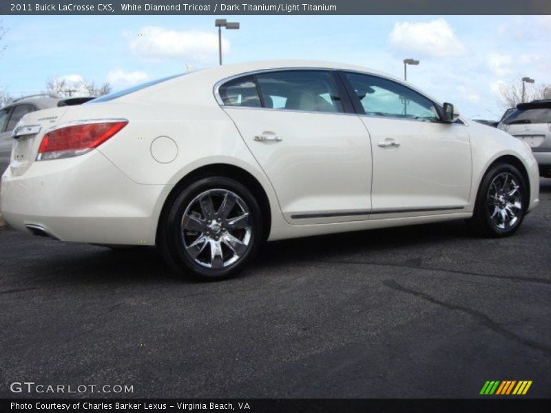 White Diamond Tricoat / Dark Titanium/Light Titanium 2011 Buick LaCrosse CXS