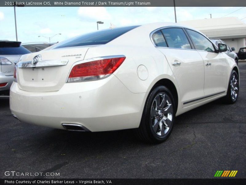 White Diamond Tricoat / Dark Titanium/Light Titanium 2011 Buick LaCrosse CXS