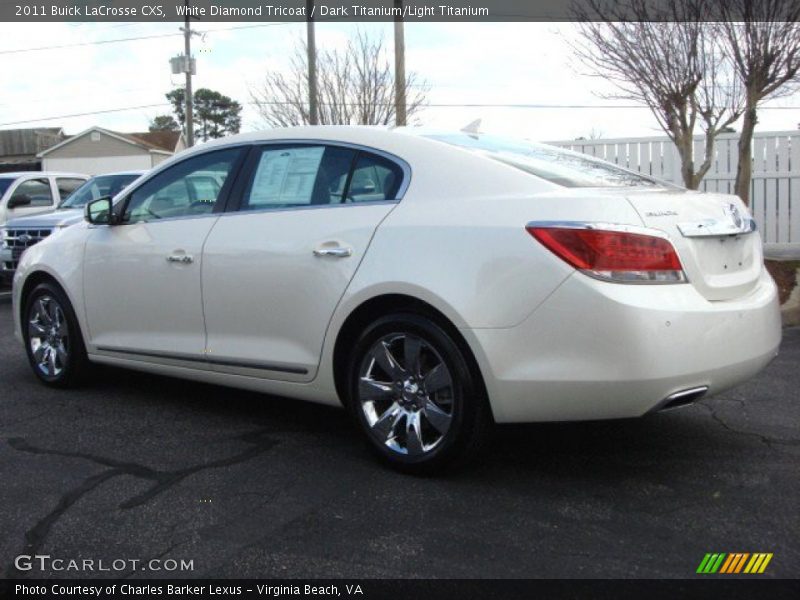 White Diamond Tricoat / Dark Titanium/Light Titanium 2011 Buick LaCrosse CXS