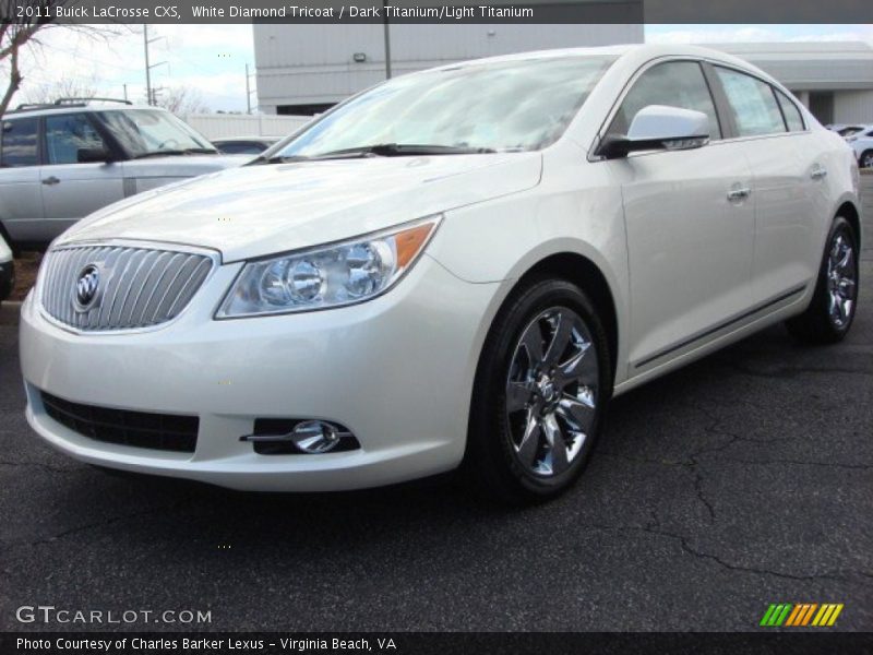 White Diamond Tricoat / Dark Titanium/Light Titanium 2011 Buick LaCrosse CXS