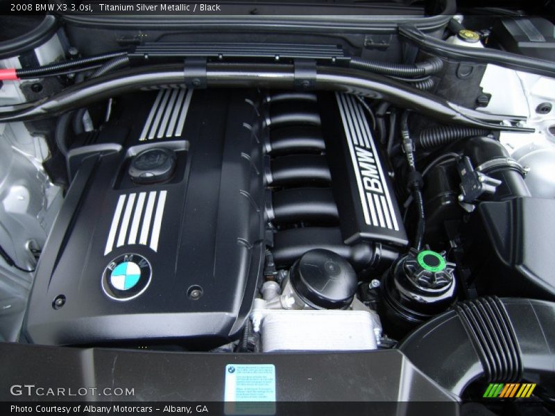 Titanium Silver Metallic / Black 2008 BMW X3 3.0si