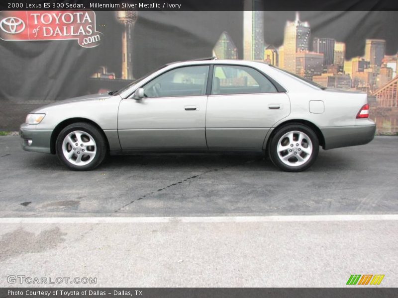 Millennium Silver Metallic / Ivory 2000 Lexus ES 300 Sedan