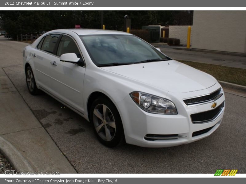 Summit White / Ebony 2012 Chevrolet Malibu LT
