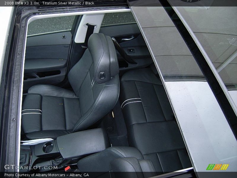 Titanium Silver Metallic / Black 2008 BMW X3 3.0si