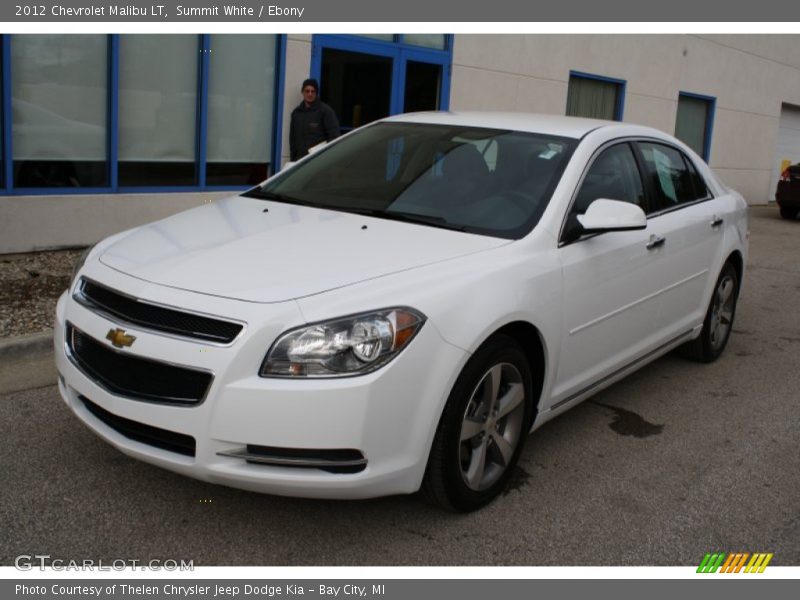 Summit White / Ebony 2012 Chevrolet Malibu LT