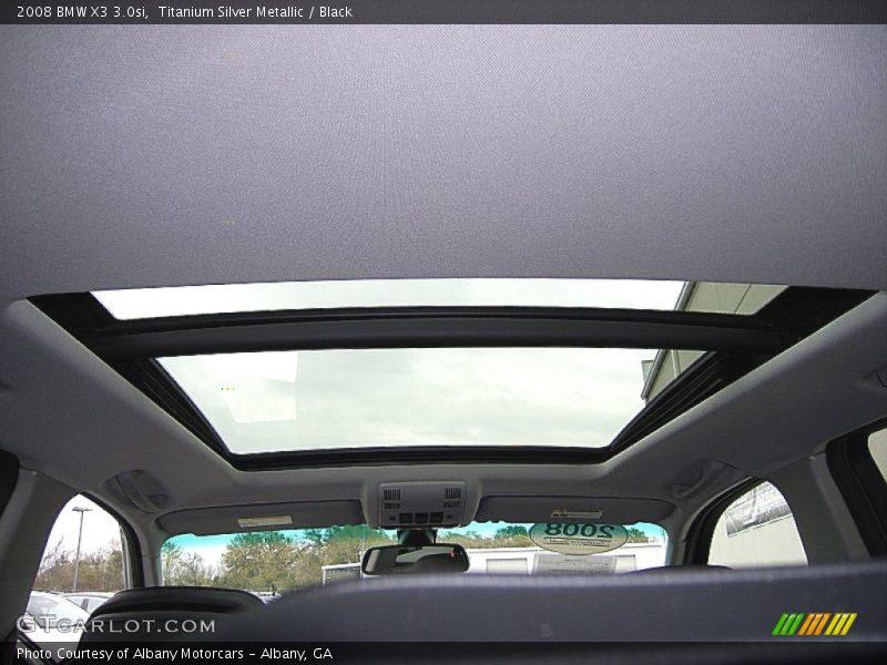Titanium Silver Metallic / Black 2008 BMW X3 3.0si
