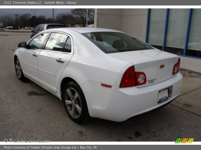Summit White / Ebony 2012 Chevrolet Malibu LT
