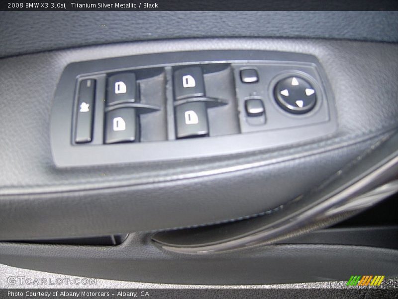 Titanium Silver Metallic / Black 2008 BMW X3 3.0si
