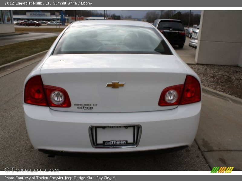 Summit White / Ebony 2012 Chevrolet Malibu LT
