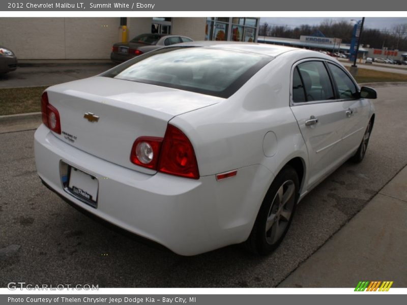 Summit White / Ebony 2012 Chevrolet Malibu LT