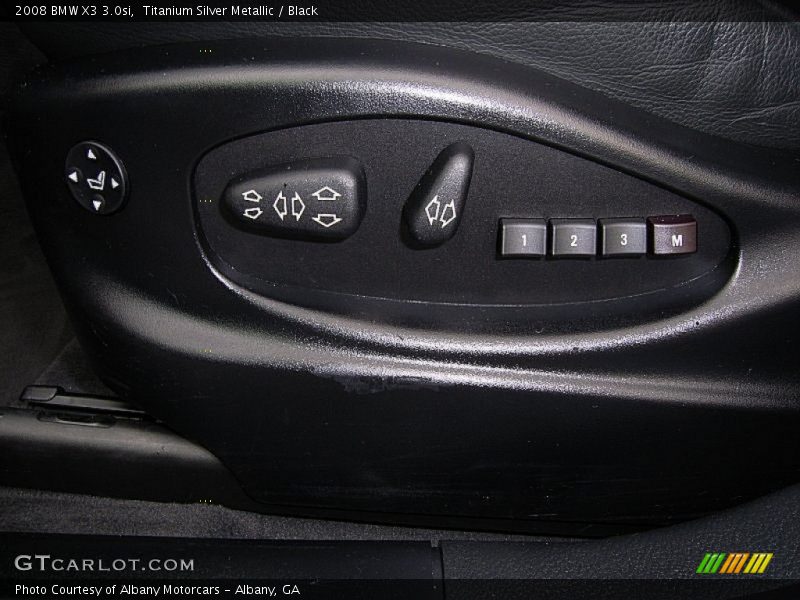 Titanium Silver Metallic / Black 2008 BMW X3 3.0si