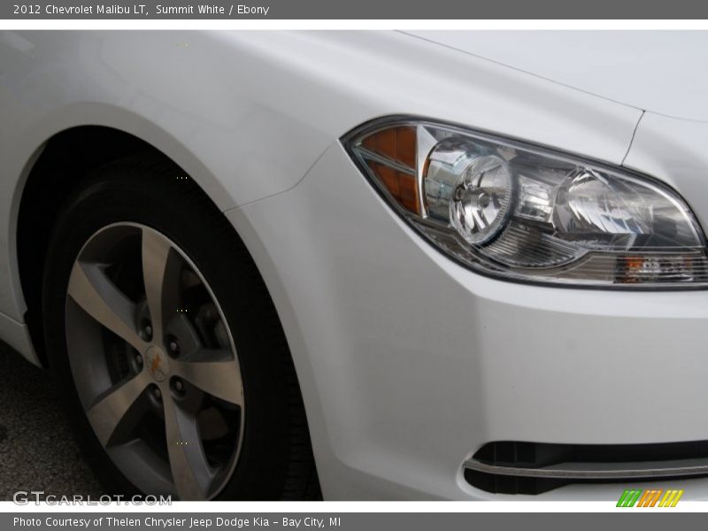 Summit White / Ebony 2012 Chevrolet Malibu LT