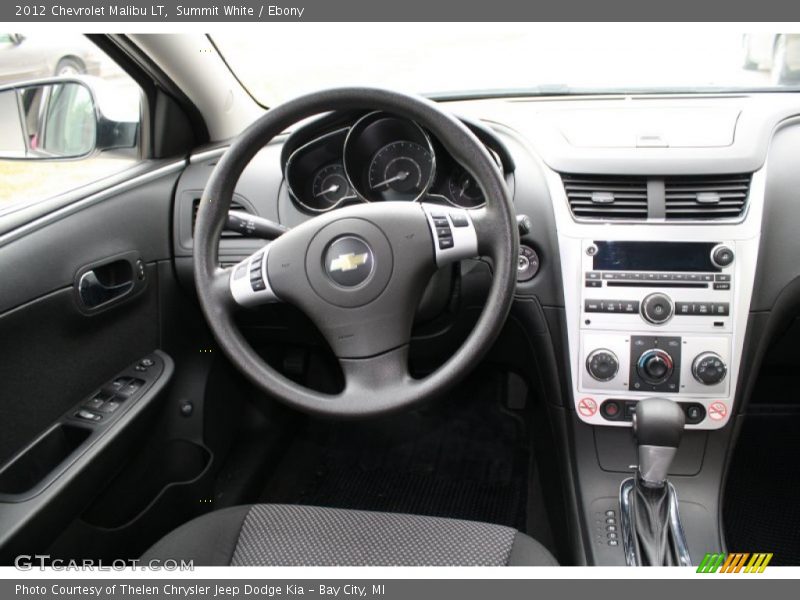 Summit White / Ebony 2012 Chevrolet Malibu LT