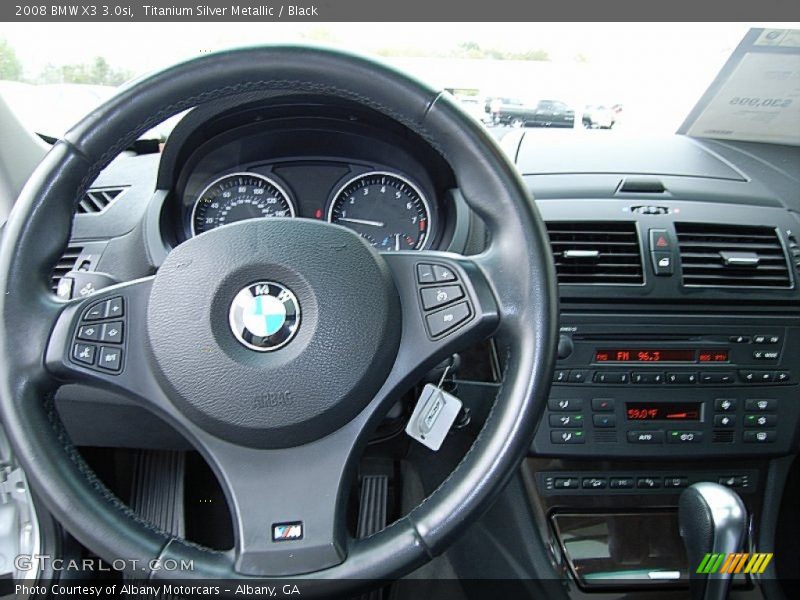 Titanium Silver Metallic / Black 2008 BMW X3 3.0si