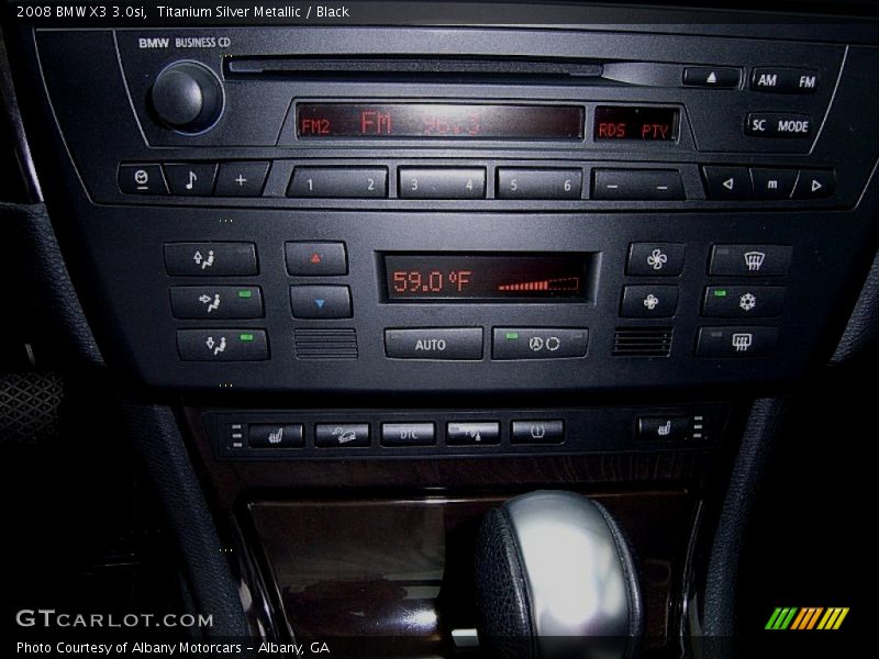 Titanium Silver Metallic / Black 2008 BMW X3 3.0si