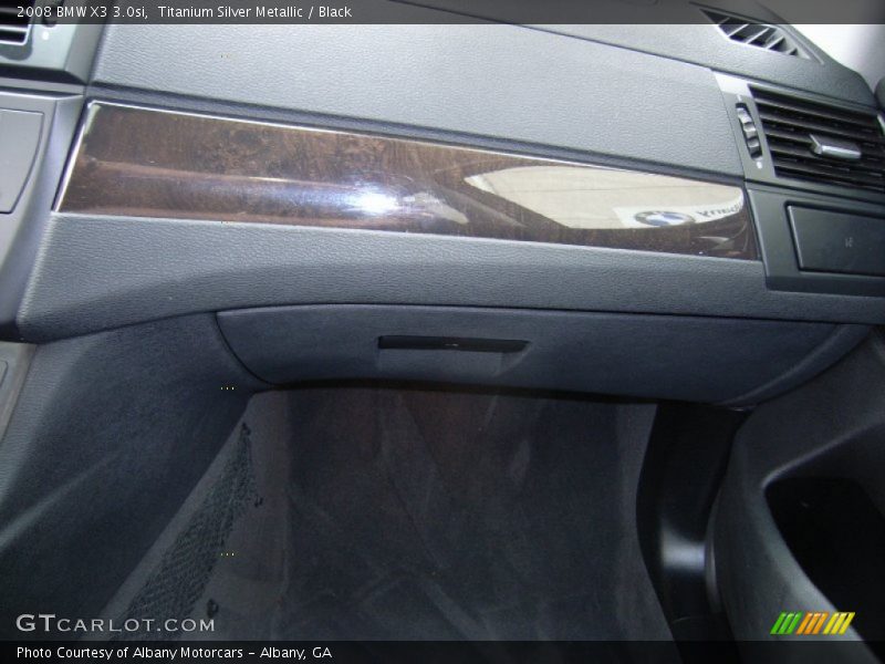 Titanium Silver Metallic / Black 2008 BMW X3 3.0si