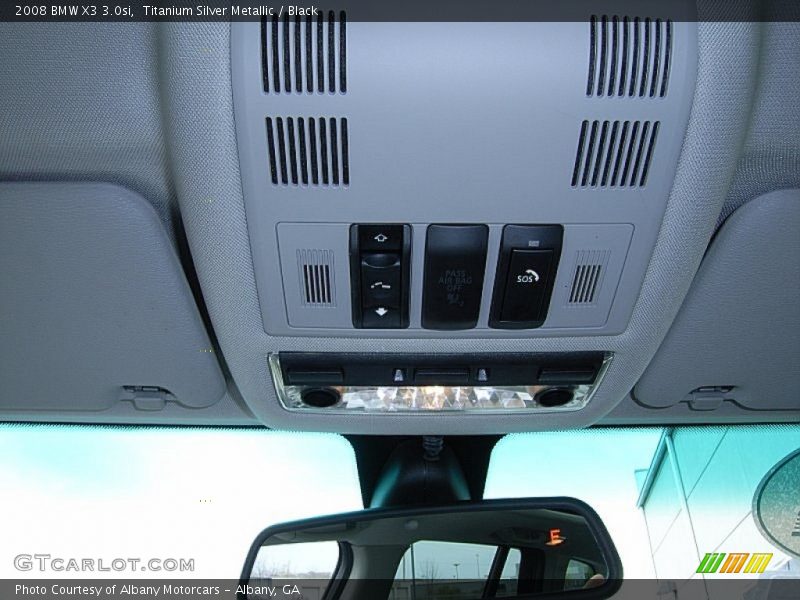 Titanium Silver Metallic / Black 2008 BMW X3 3.0si