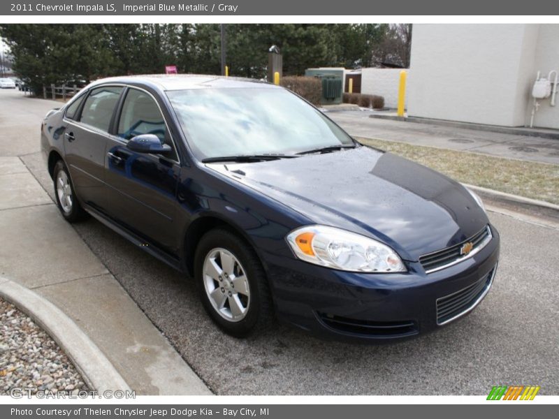 Imperial Blue Metallic / Gray 2011 Chevrolet Impala LS