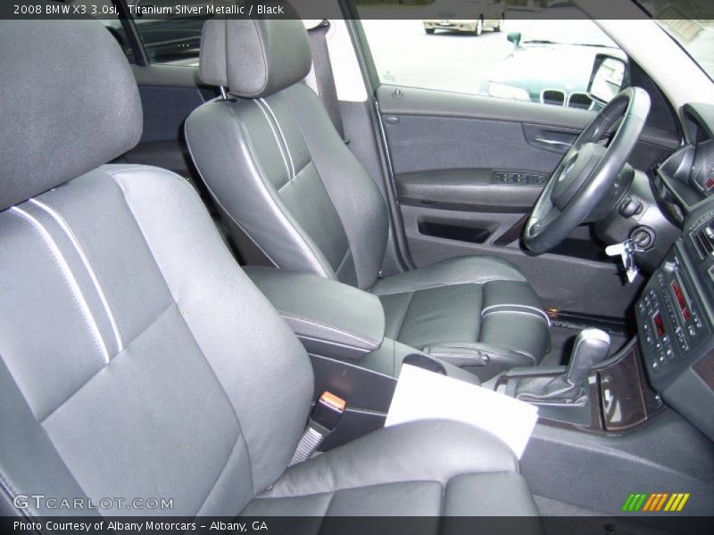 Titanium Silver Metallic / Black 2008 BMW X3 3.0si