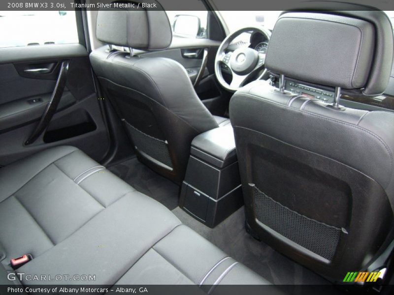 Titanium Silver Metallic / Black 2008 BMW X3 3.0si