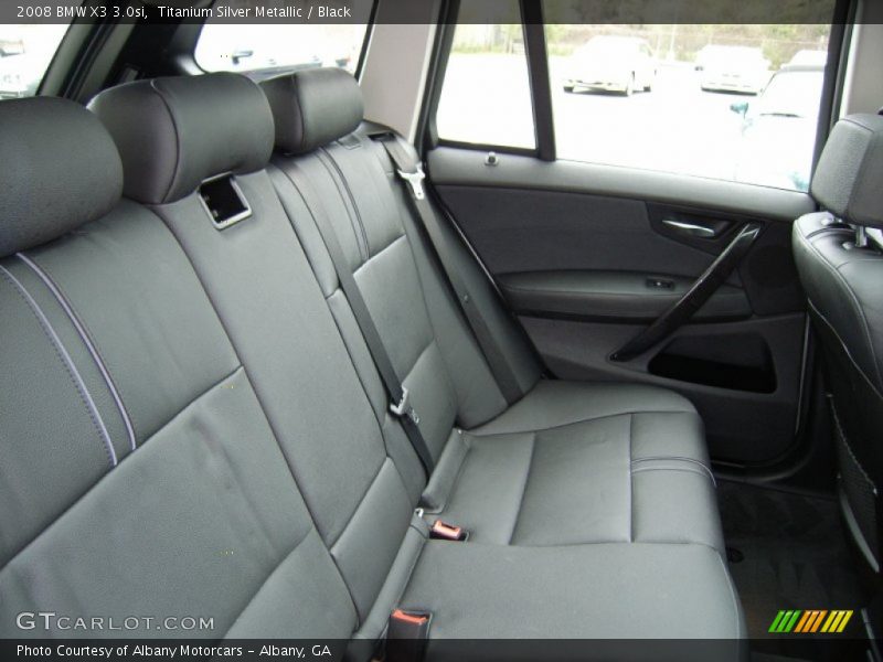 Titanium Silver Metallic / Black 2008 BMW X3 3.0si
