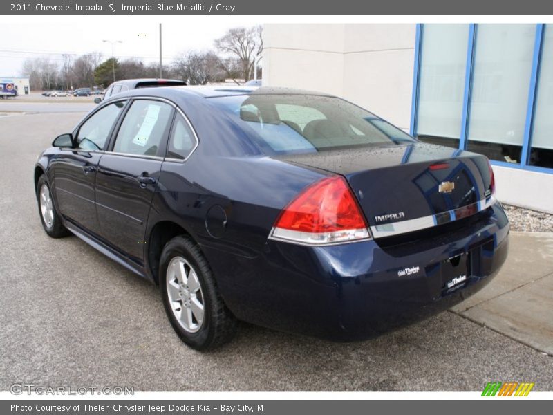 Imperial Blue Metallic / Gray 2011 Chevrolet Impala LS