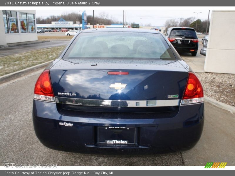 Imperial Blue Metallic / Gray 2011 Chevrolet Impala LS