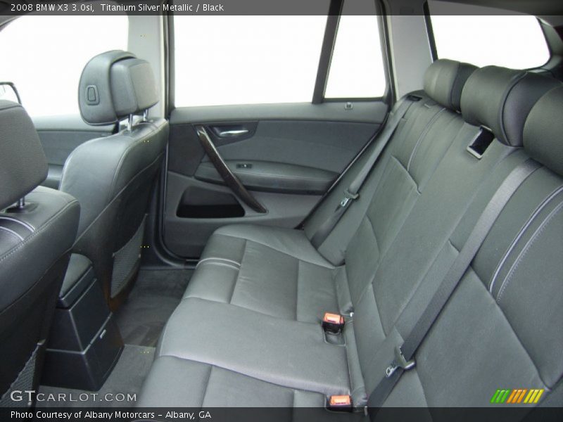 Titanium Silver Metallic / Black 2008 BMW X3 3.0si