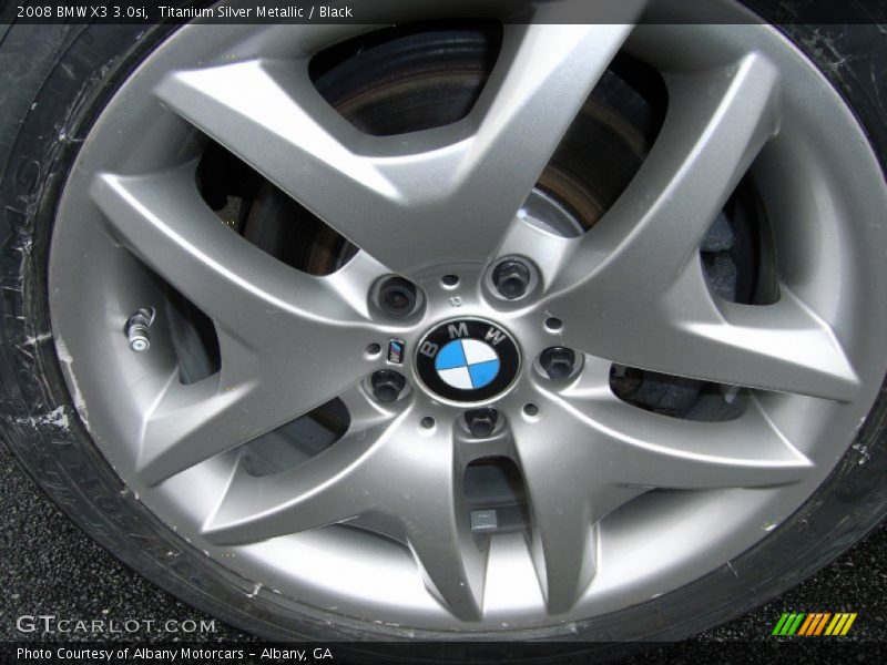 Titanium Silver Metallic / Black 2008 BMW X3 3.0si