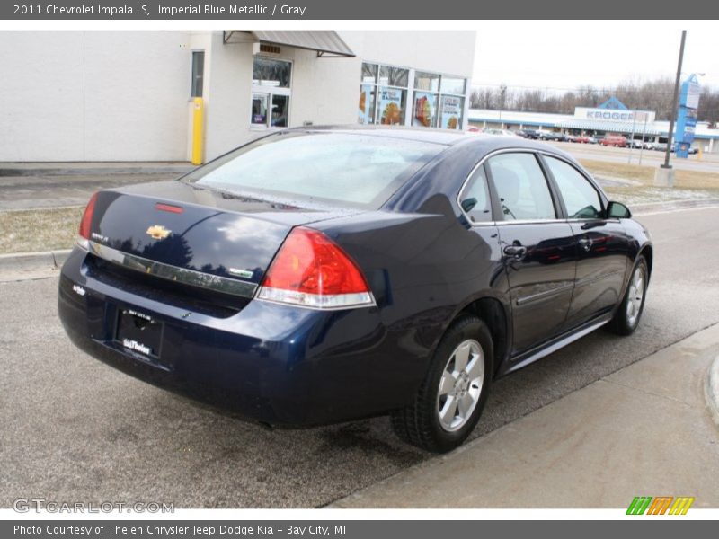 Imperial Blue Metallic / Gray 2011 Chevrolet Impala LS
