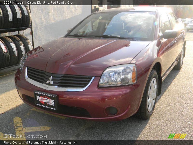 Ultra Red Pearl / Gray 2007 Mitsubishi Galant ES