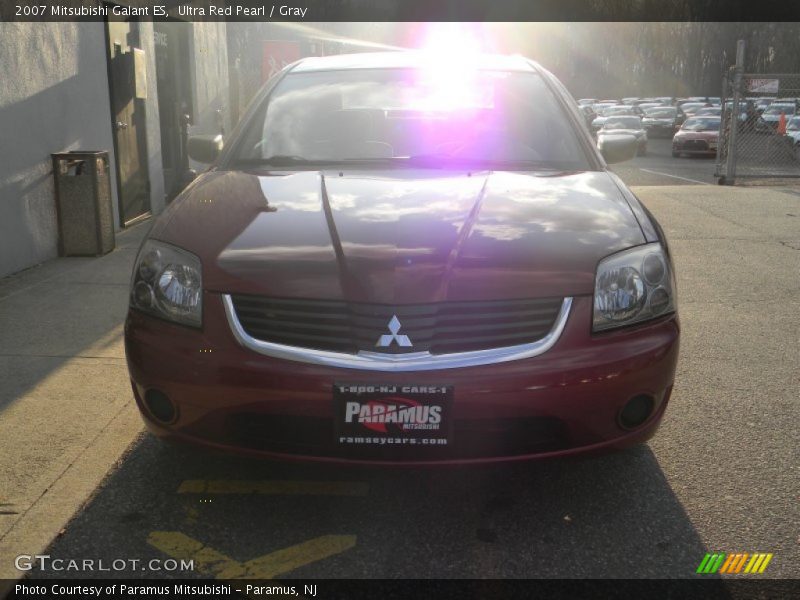 Ultra Red Pearl / Gray 2007 Mitsubishi Galant ES