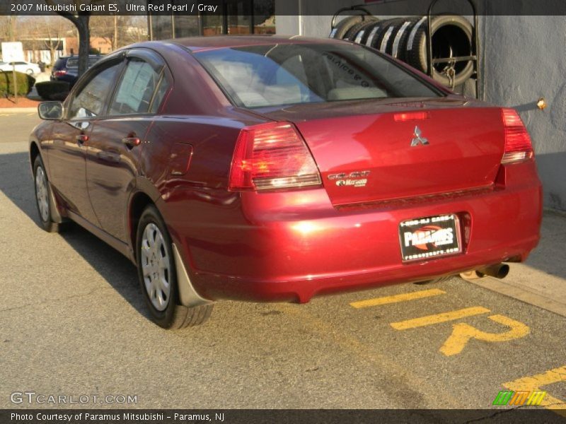 Ultra Red Pearl / Gray 2007 Mitsubishi Galant ES