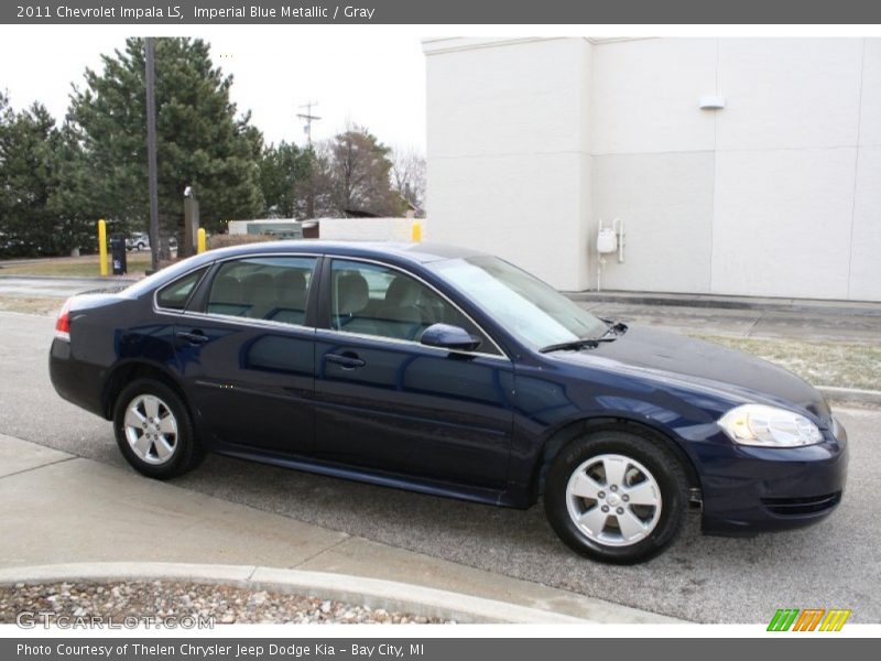 Imperial Blue Metallic / Gray 2011 Chevrolet Impala LS