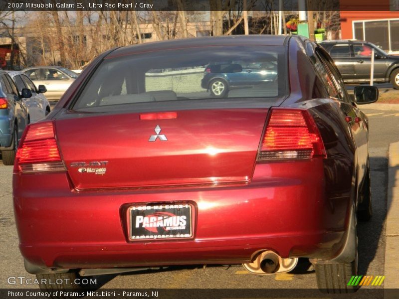 Ultra Red Pearl / Gray 2007 Mitsubishi Galant ES