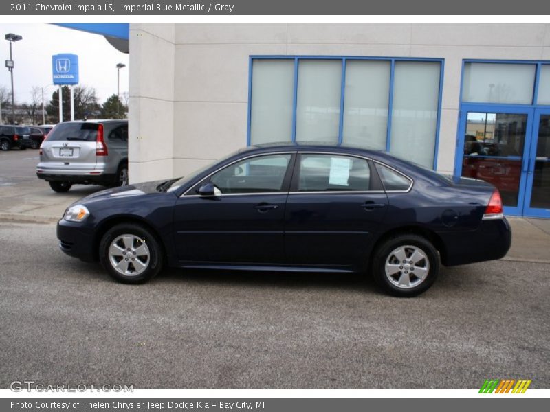 Imperial Blue Metallic / Gray 2011 Chevrolet Impala LS