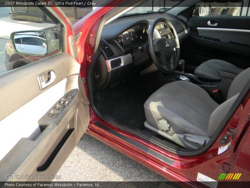 Ultra Red Pearl / Gray 2007 Mitsubishi Galant ES