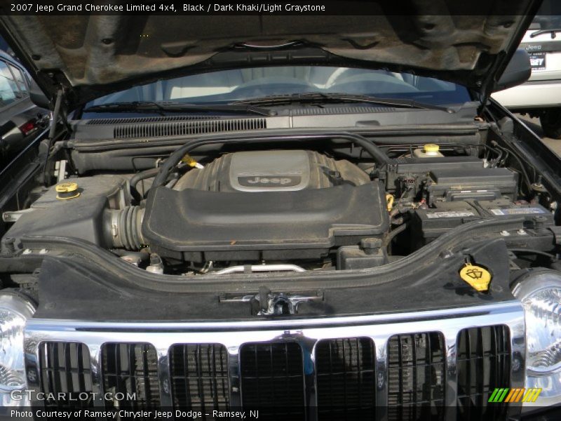 Black / Dark Khaki/Light Graystone 2007 Jeep Grand Cherokee Limited 4x4