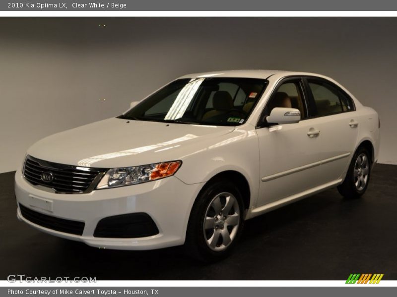 Clear White / Beige 2010 Kia Optima LX