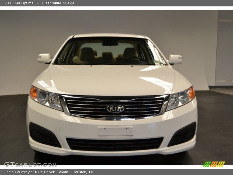 Clear White / Beige 2010 Kia Optima LX