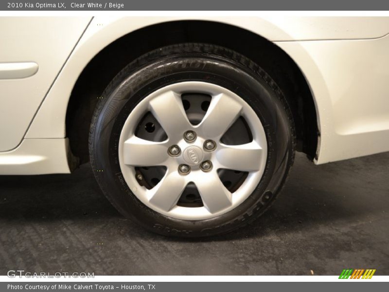 Clear White / Beige 2010 Kia Optima LX