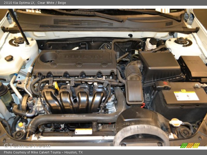 Clear White / Beige 2010 Kia Optima LX